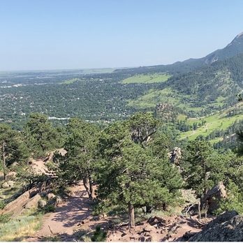 Mt. Sanitas Trail - View Halfway up the Hike - Hiking Near Me - Boulder, Colorado