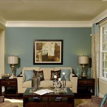 Corniel Construction - a living room with blue walls - General Contractors Near Me - New York, New York