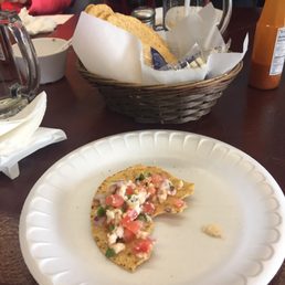 Free sample ceviche. Free sample ceviche.