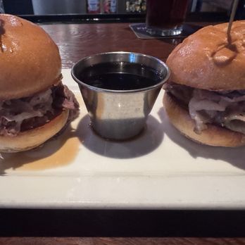 Stout Street Social - Prime Rib Sliders* - New American Near Me - Denver, Colorado Stout Street Social - Prime Rib Sliders* - New American Near Me - Denver, Colorado