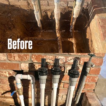 KB Landscape & Maintenance - Manifold replacement/broken PVC repair added shutoff valve on the side . - Irrigation Near Me KB Landscape & Maintenance - Manifold replacement/broken PVC repair added shutoff valve on the side . - Irrigation Near Me