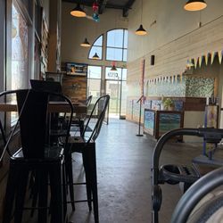 Inside.