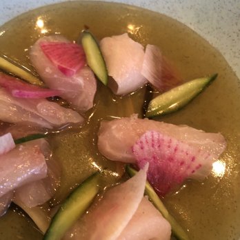 Sparrow + Wolf - Kanpachi crudo. - New American Near Me - Las Vegas, Nevada Sparrow + Wolf - Kanpachi crudo. - New American Near Me - Las Vegas, Nevada