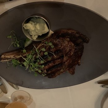 The Foundry at Summit Pond - Rob-eye steak with mash potatoes and Gorgonzola cheese - American Near Me - Killington, Vermont The Foundry at Summit Pond - Rob-eye steak with mash potatoes and Gorgonzola cheese - American Near Me - Killington, Vermont