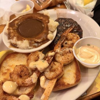 Texas Roadhouse - Mashed Potatoes Sirloin* & Grilled Shrimp - Steakhouses Near Me - Sandy, Utah Texas Roadhouse - Mashed Potatoes Sirloin* & Grilled Shrimp - Steakhouses Near Me - Sandy, Utah