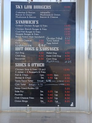Menu photo 1 Sky High Diner Vernon, BC