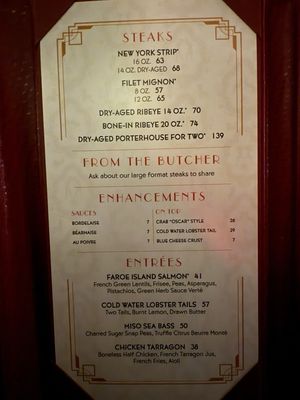 Menu photo 4 Strip House Steakhouse New York, NY