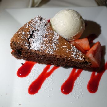 Davio's - Flourless Torte, Vanilla Ice Cream - Italian Near Me - Boston, Massachusetts