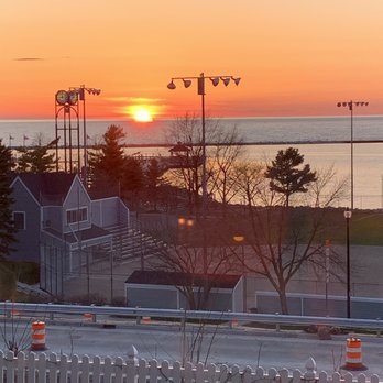 Palette Bistro - Sunset view from our table. Stunning! - Mediterranean Near Me - Petoskey, Michigan