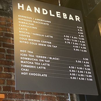 Handlebar Coffee Roasters - Menu (3/19/22) - Coffee Roasteries Near Me - Santa Barbara, California Handlebar Coffee Roasters - Menu (3/19/22) - Coffee Roasteries Near Me - Santa Barbara, California