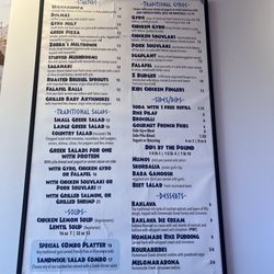 Zorba The Greek Express - Menu