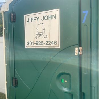Jiffy John - Even in their logo,there is a hidden message to RUN!!!! You see the guy in the logo is even running - Portable Toilet Services Near Me - Capitol Heights, Maryland