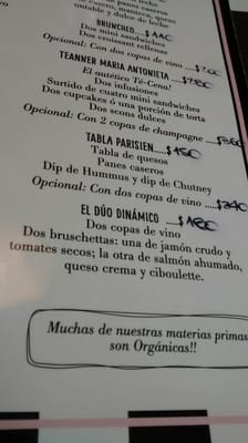 Menu photo 6 María Antonieta Córdoba, X Menu photo 6 María Antonieta Córdoba, X