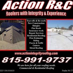 Action R&C Roofing - Contact us today....815-991-9737