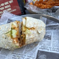 Town Hall Burger & Beer - Durham - Buffalo chicken wrap