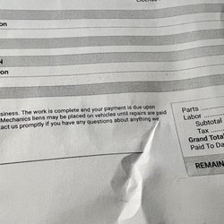 95 Auto Service - Bill