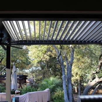 Shade-Outdoor Living Solutions - Opened Louvers - Shades & Blinds Near Me - Austin, Texas
