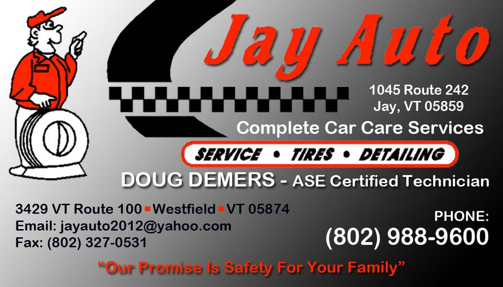 JAY AUTO REPAIR Updated October 2024 1045 VT242, Jay, Vermont