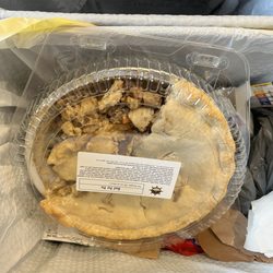 Lake Geneva Pie Company - Beef pot pie in garbage can