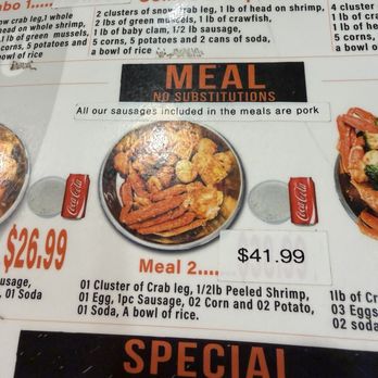 King Cajun - Example Meal Combo - Seafood Near Me - Saint Paul, Minnesota