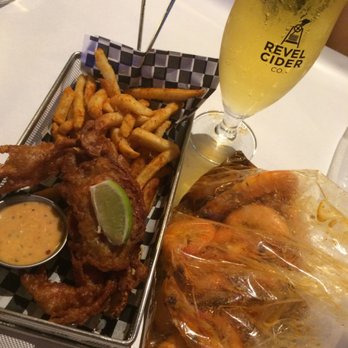 Good Catch Boil House - Soft shell crab with cajun fries and cajun seasoned shrimp. - Cajun/Creole Near Me - Markham, Ontario