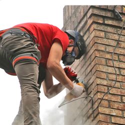 On Point Property Solutions - Chimney grind out and re-took point
