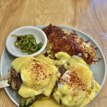The Breeze Cafe - Breeze Benedict w/Jalepenos on the side ($16) - Breakfast & Brunch Near Me - Newark, California The Breeze Cafe - Breeze Benedict w/Jalepenos on the side ($16) - Breakfast & Brunch Near Me - Newark, California