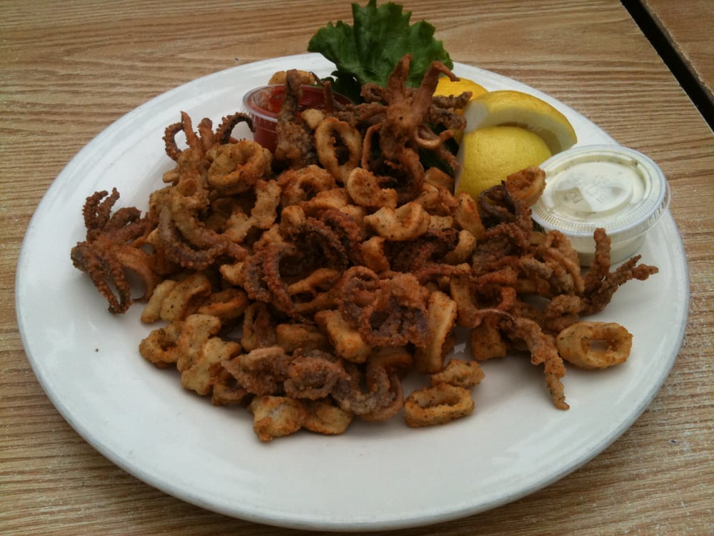 Order Squid Platter Rings  food online from Phil's Fish Market and Eatery store, Moss Landing on bringmethat.com