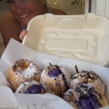 Manuela Malasada - Ube cheesecake, crème brûlée & peanut butter cup. - Donuts Near Me - Kihei, Hawaii Manuela Malasada - Ube cheesecake, crème brûlée & peanut butter cup. - Donuts Near Me - Kihei, Hawaii