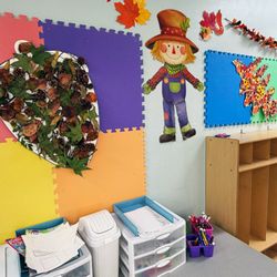 First Baptist Church Hummingbird Preschool - Hummingbird designed, fall decorations.