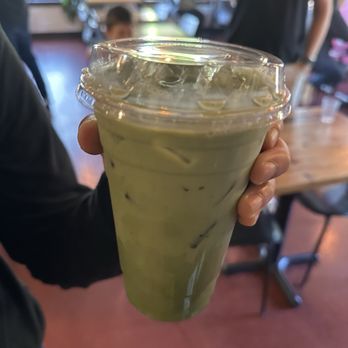 Up Cafe & Up Coffee Roasters - Matcha with pumpkin syrup and oat milk - Coffee & Tea Near Me - Minneapolis, Minnesota Up Cafe & Up Coffee Roasters - Matcha with pumpkin syrup and oat milk - Coffee & Tea Near Me - Minneapolis, Minnesota