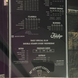 88th Street Espresso - Menu