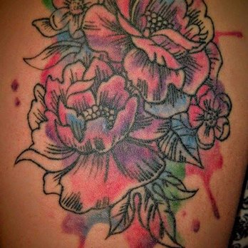 2Vivid - Peony watercolor tattoo, 2016 - Tattoo Near Me - Abbottstown, Pennsylvania 2Vivid - Peony watercolor tattoo, 2016 - Tattoo Near Me - Abbottstown, Pennsylvania