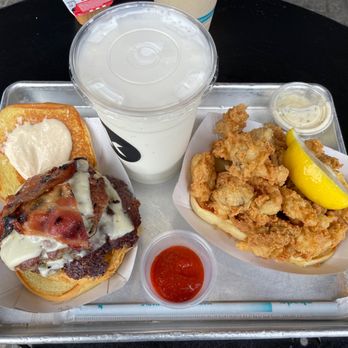 the knack - Burger, whole belly clam roll and shake - Seafood Near Me - Orleans, Massachusetts