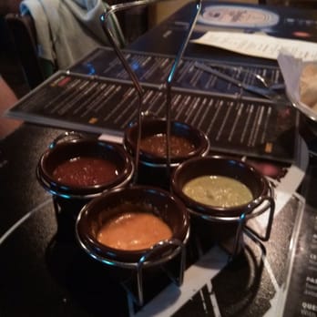 Machete Tequila + Tacos - Salsa arrangement. Yummy! - Mexican Near Me - Denver, Colorado