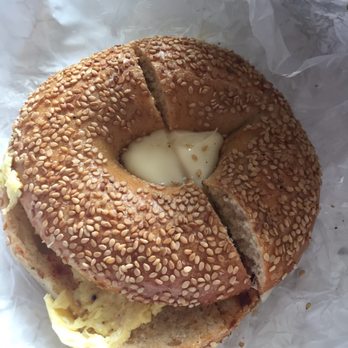 Rybread - Pork roll egg and cheese on sesame bagel! Yum - Breakfast & Brunch Near Me - Philadelphia, Pennsylvania