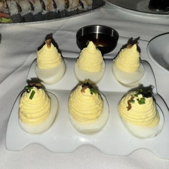 Ocean Prime - White Truffle Caviar Deviled Eggs - Seafood Near Me - Troy, Michigan