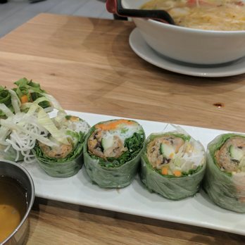 Pho Goodness - Eggroll inside a spring roll - Vietnamese Near Me - Vancouver, British Columbia