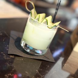Cucumber Gimlet. A tad too much simple syrup. Cucumber Gimlet. A tad too much simple syrup.