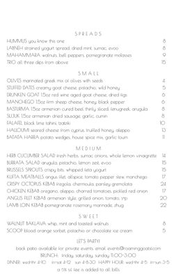 Menu photo 8 Roaming Goat San Francisco, CA Menu photo 8 Roaming Goat San Francisco, CA