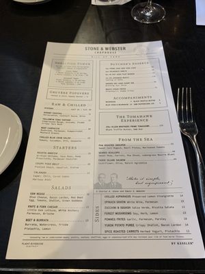 Menu photo 8 Stone & Webster Chophouse Savannah, GA
