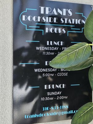 Menu photo 4 Trani's Dockside Station San Pedro, CA