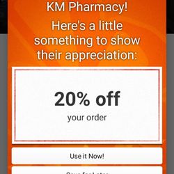KM Pharmacy - Yelp mobile check-in offer