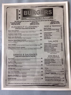 Menu photo 5 The Burgers Lenoir City, TN