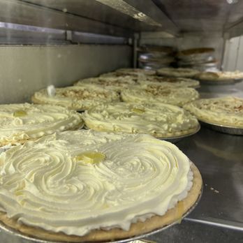 Blue Bonnet Cafe - Pies Galore! - Desserts Near Me - Marble Falls, Texas