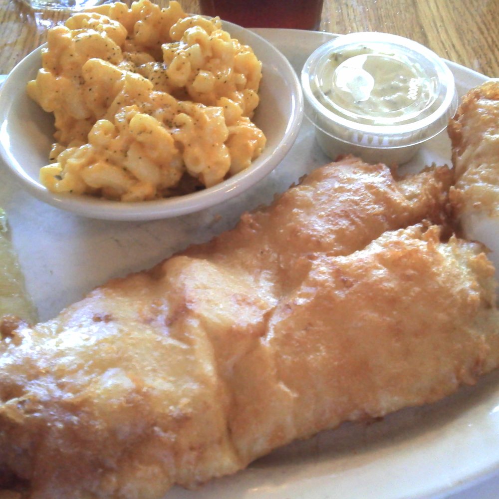 Apple Granny - Huge, crispy, tender, beer batter haddock w mac & cheese. - American Near Me - Lewiston, New York Apple Granny - Huge, crispy, tender, beer batter haddock w mac & cheese. - American Near Me - Lewiston, New York