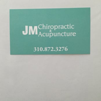 JM Chiropractic & Acupuncture - Business Card - Acupuncture Near Me - Carson, California