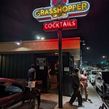 The Grasshopper - Out front. Vintage neon sign - Cocktail Bars Near Me - Long Beach, California The Grasshopper - Out front. Vintage neon sign - Cocktail Bars Near Me - Long Beach, California