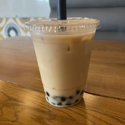 Salted caramel bubble tea Salted caramel bubble tea