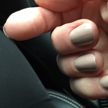 Color Nails - Rough filing, lack of attention to detail. - Nail Salons Near Me - Alexandria, Virginia